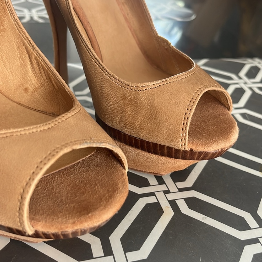 L.A.M.B -Gale Platform Stiletto Peep Toes - Picture 3 of 16